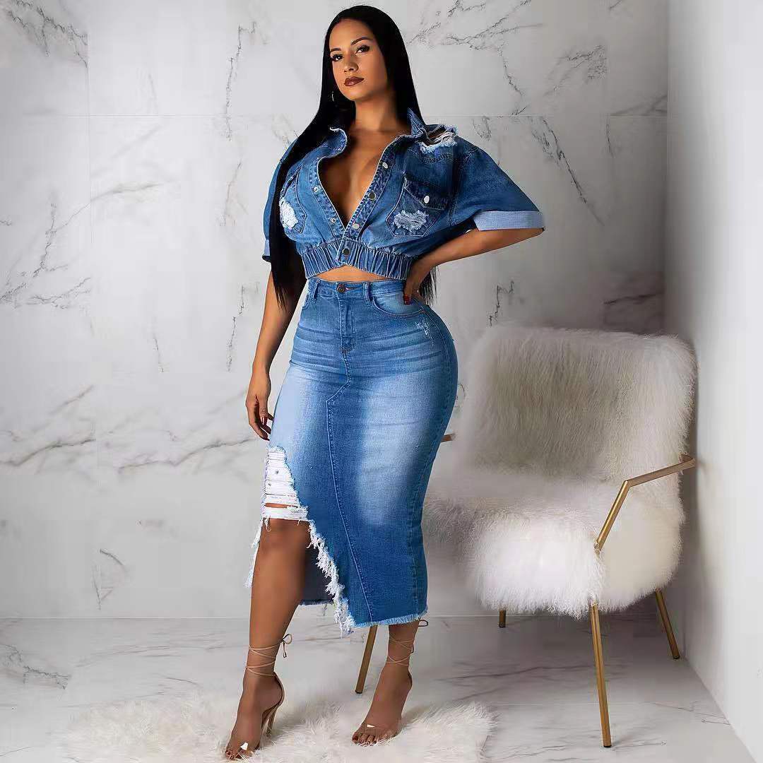 Dames Denim Set