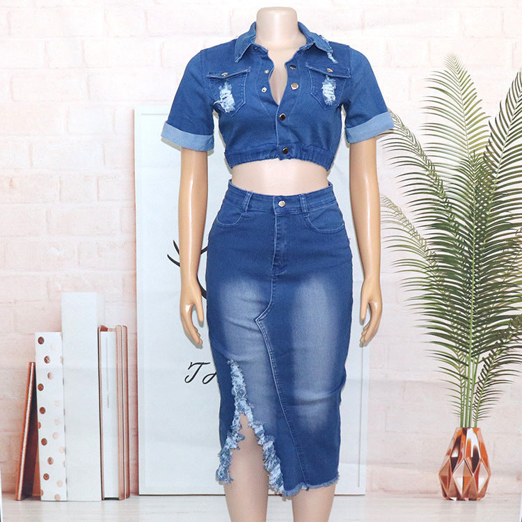 Dames Denim Set