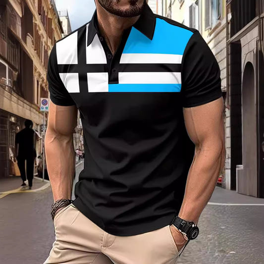 Gestreepte casual Heren Shirt